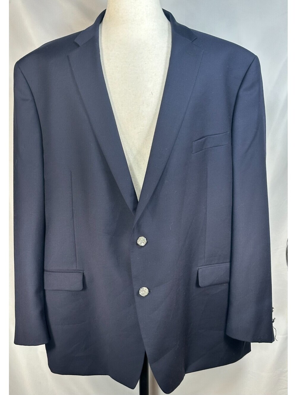 Lauren Ralph Lauren Two Button Suit Jacket Blue Mens 54R